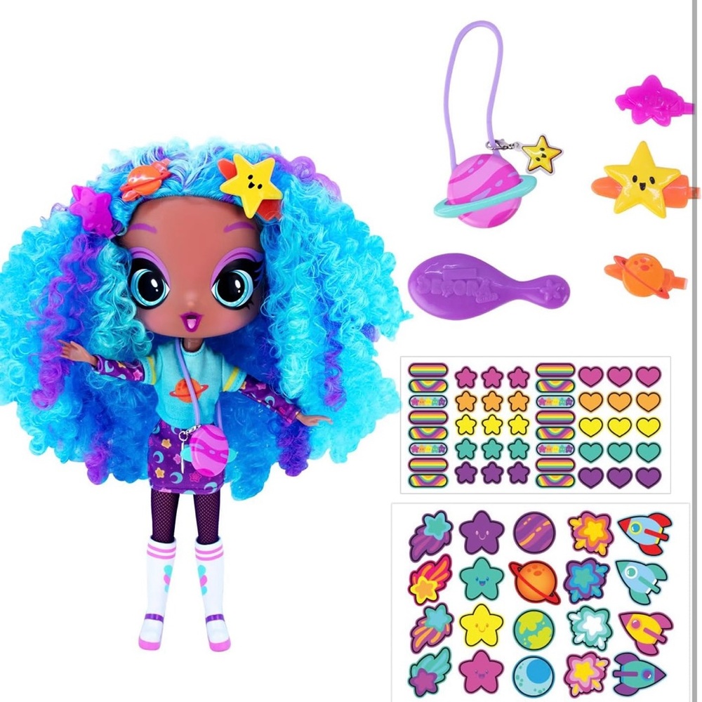 Blue and Purple Fashion Doll with Accessories